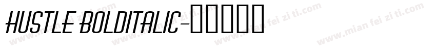 Hustle BoldItalic字体转换